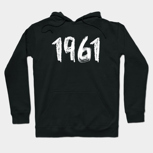 1961 Birthday, Birth Year 1961, Born in 1961 Hoodie by badlydrawnbabe